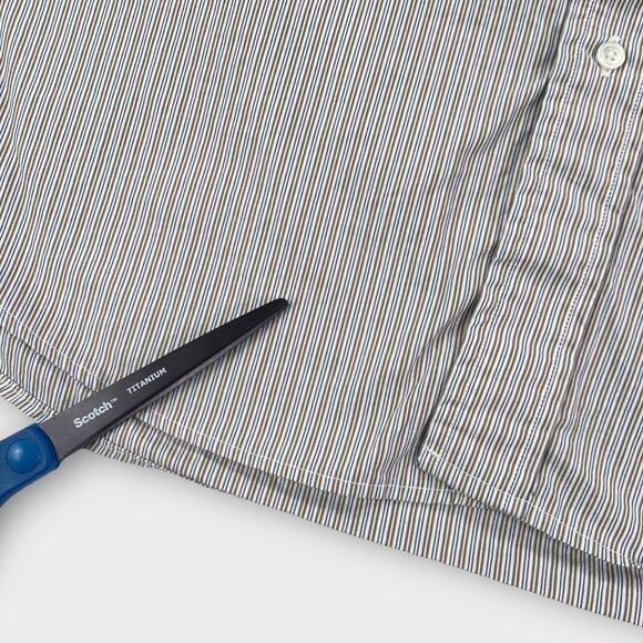 Gitman Bros Mr Sid Dress Shirt Mens 15 - 34 Striped Button Up Spread Made in USA - Picture 11 of 11